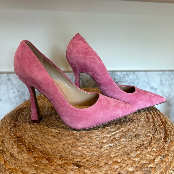 Sam Edelman Antonia Pink Confetti Pointed Toe Heel - Picture 2 of 5
